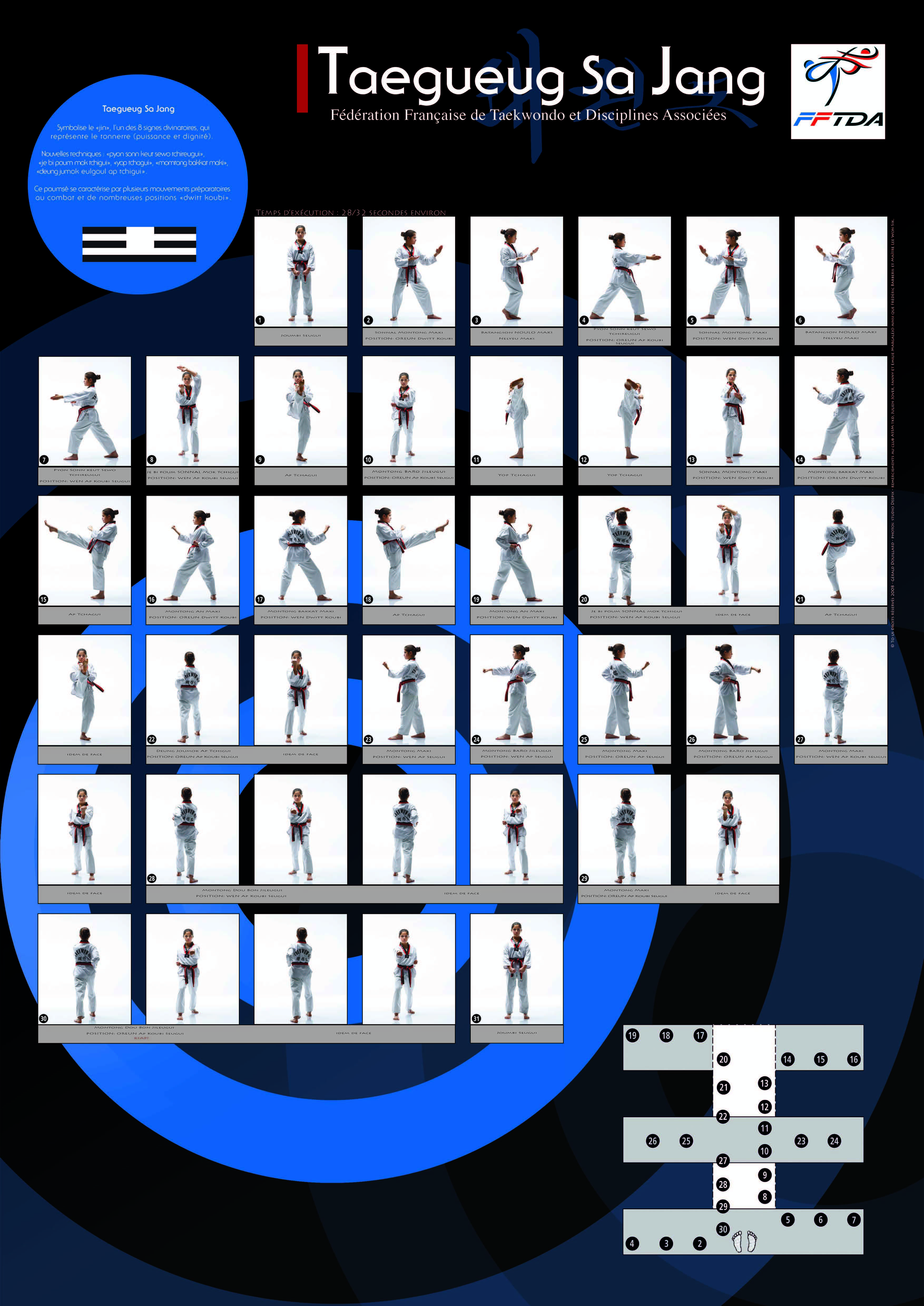 Grade taekwondo adulte sale